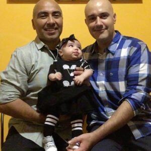 Marco and Jimmie Chavez-Lopez with baby Marisela.